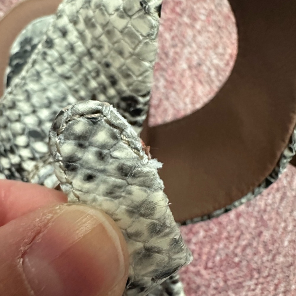 Steve Madden April Snake-Print Ankle-Strap Sandals Block Heel - Picture 5 of 5